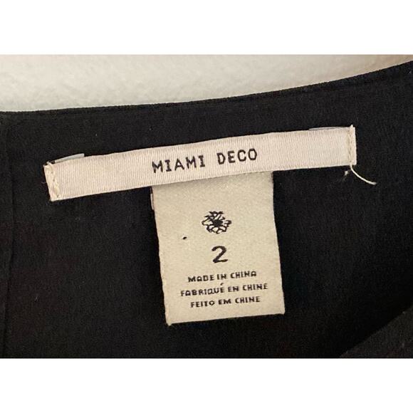 Masion Scotch Miami Deco Darling! Black Dress ~ Size 2 ~ Chic & Easy Travel - Picture 7 of 11